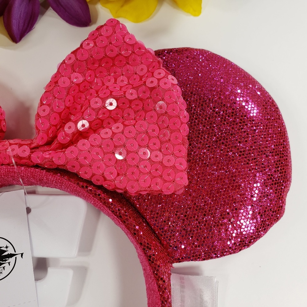 Disney Parks Imagination Minnie Pink Sequin Ears - Picture 3 of 8